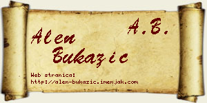 Alen Bukazić vizit kartica